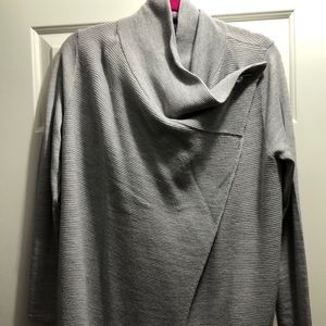 Light grey Tahari sweater. Merino wool M